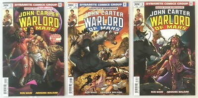 John Carter, Warlord of Mars #1 2 3 -2014 Dynamite Emanuela Lupacchino VF/NM 9.0