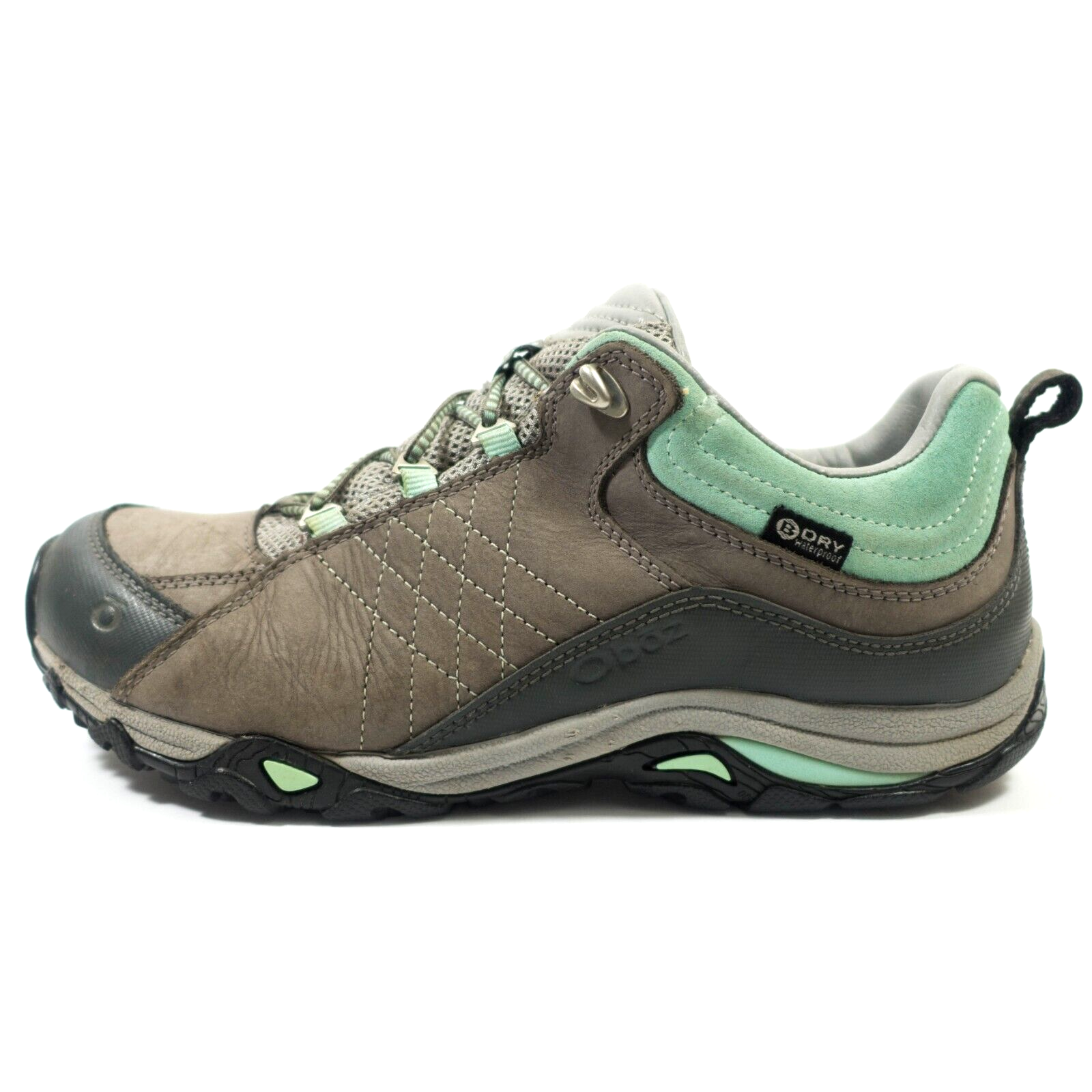 Oboz Sapphire Waterproof Hiking Shoes Women's Size 9.5 Gray Green