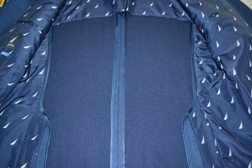 Nautica Men Modern Fit Navy Blue Partial Liner 2 Button Sports Coat Sz 44R - Picture 10 of 12