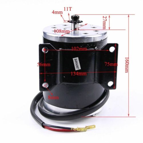 36v 24V 48V 250w- 1800W motor eléctrico de CC para Go kart scooter e-Bike golf ATV - Imagen 8 de 21