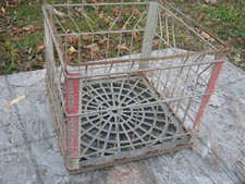 Vintage Used Fairmont 10-70 Wire Basket Dairy Milk Crate 13" x 13" x 11"