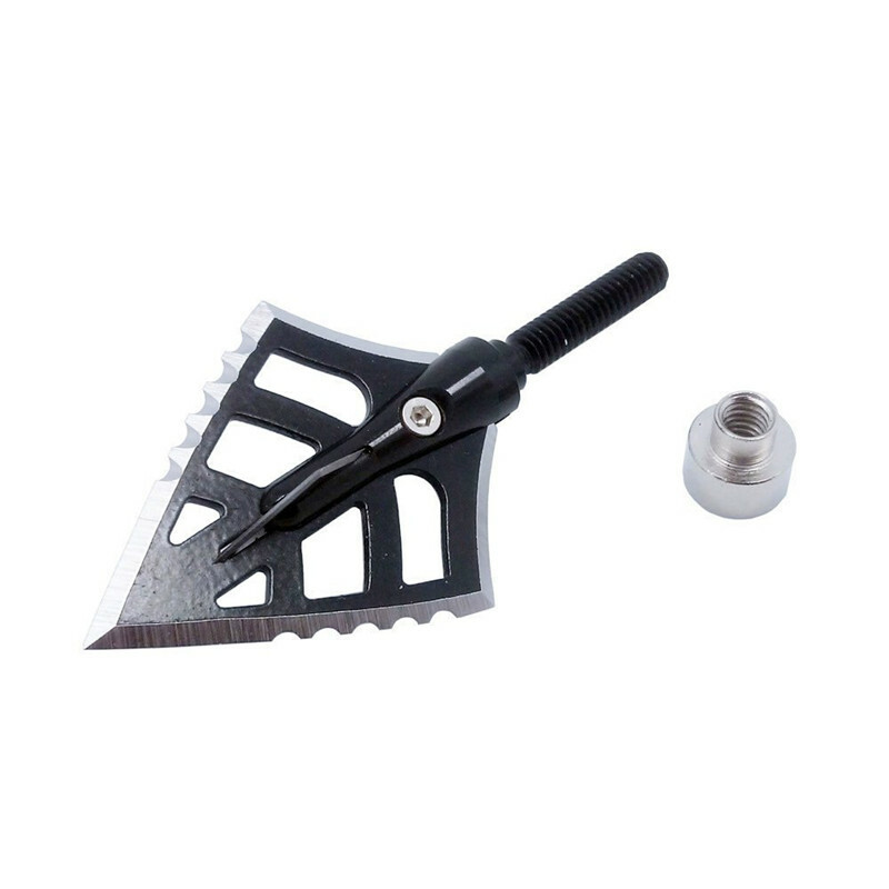 6pcs Arrow Heads Hunting Broadhead Tip Point Archery Recurve Bow 100/