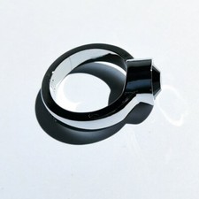 DYRBERG KERN Anillo Ring Cyrielle Acero Steel Negro Black  Nuevo New 