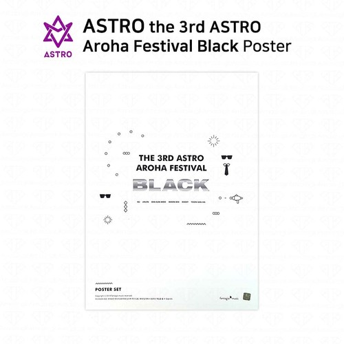 ASTRO AAF 3RD AROHA Festival Black POSTER - Each Member KPOP Moonbin Eunwoo MJ - Picture 9 of 16