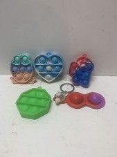 Pop It Fidget Toy Keychain 5 Pack