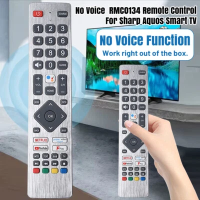 Per Sharp Aquos Smart TV Telecomando Ricambio Senza Voce SHW/RMC/0134 40BL2K