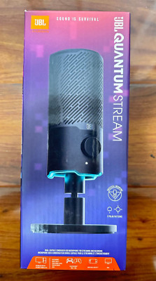 JBL Quantum Stream Dual-Pattern USB Microphone for Streaming Recording & Gaming