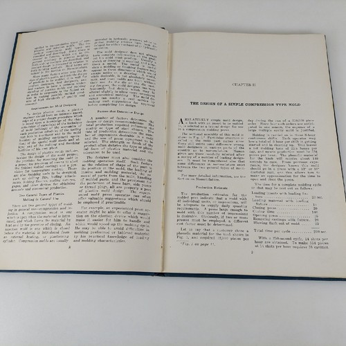 Plastics Molds Designing by Gordon B. Thayer 1941 1st Ed 2nd Printing Illust HC - Picture 9 of 12