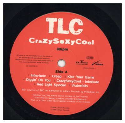激レア EUオリジナル TLC CrazySexyCool レコード vinyl 激レア EUオリジナル TLC CrazySexyCool レコード vinyl TLC