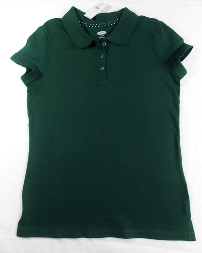 OLD NAVY Polo Shirt Youth Dark Green Sz 10/12 Large Short Sleeve School Uniform - Picture 4 of 5