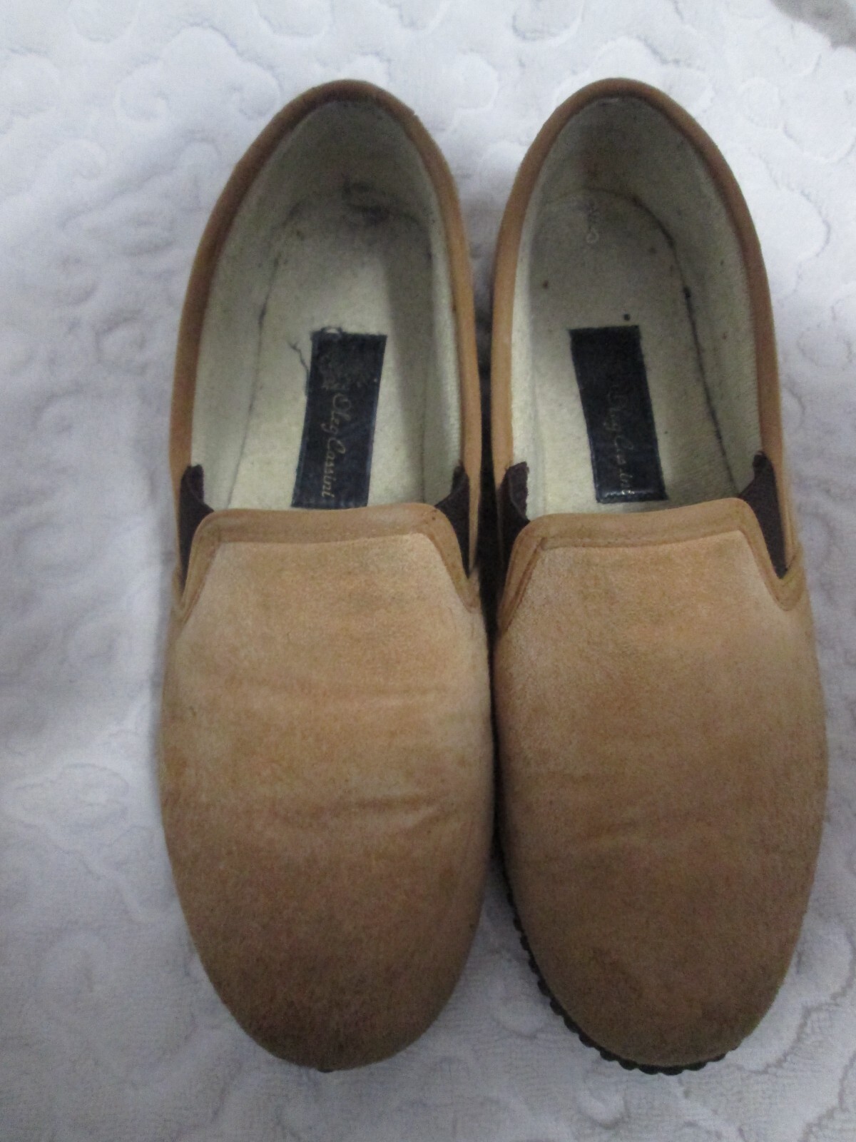 SAOLA Ciabatte Oleg Cassini suola rigida interno esterno uomo 10 marrone buone condizioni