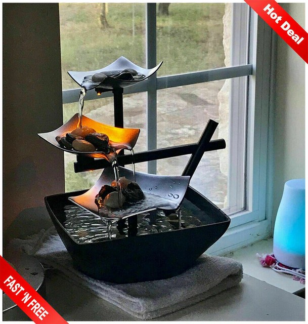 Amazon Com Lighted Tabletop Fountains Indoor Fountains Accessories Home Kitchen