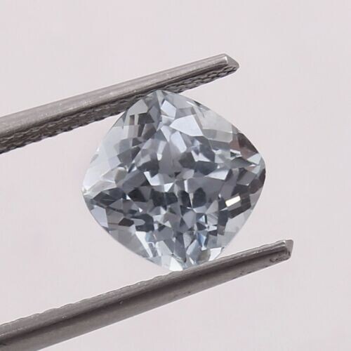 AAA 7.80 MM Natural Flawless Santa Maria Aquamarine Loose Cushion Gemstone Cut - Picture 1 of 4