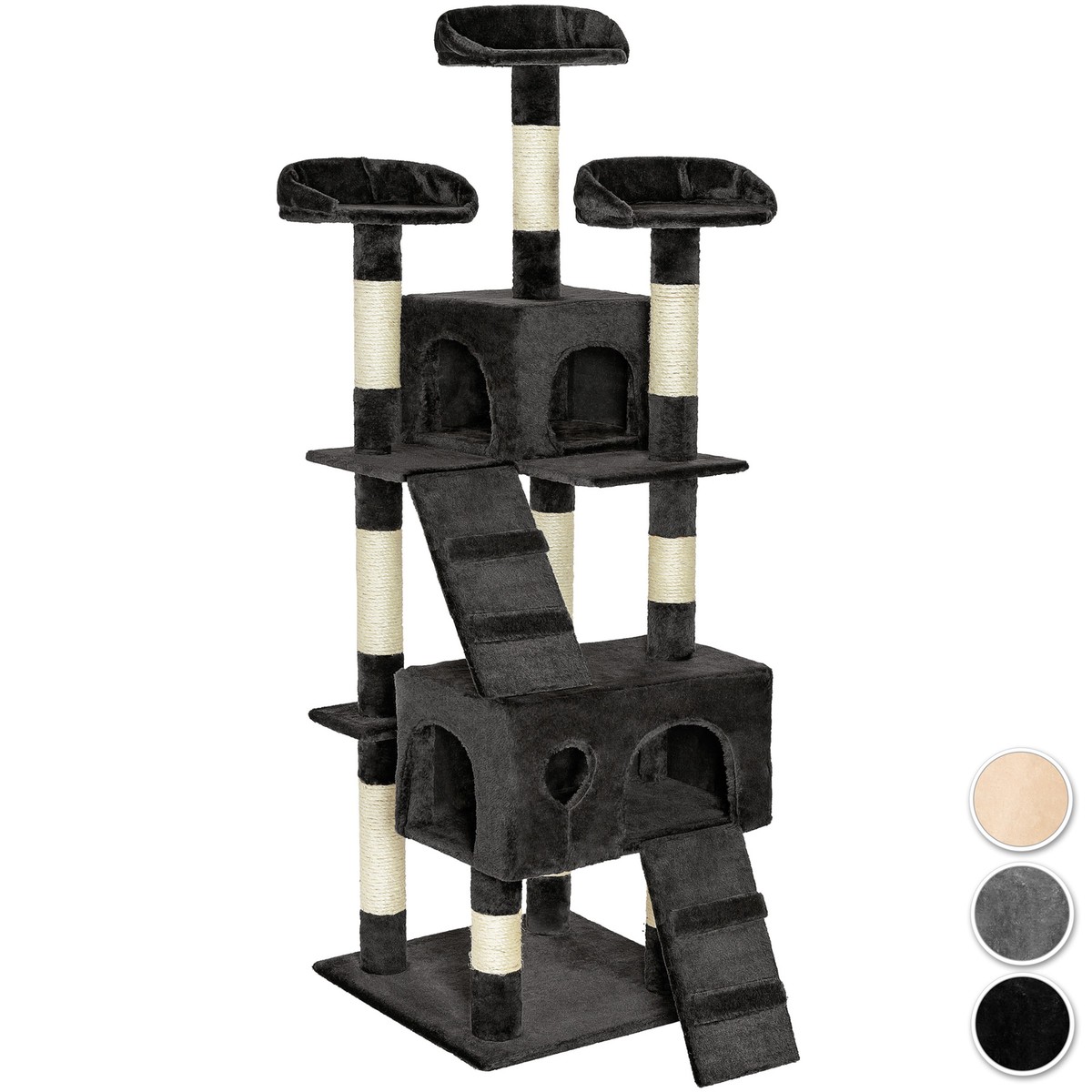 Rascador para gatos Árbol Rascador Casetas Sisal Juguetes Plataformas Descansar