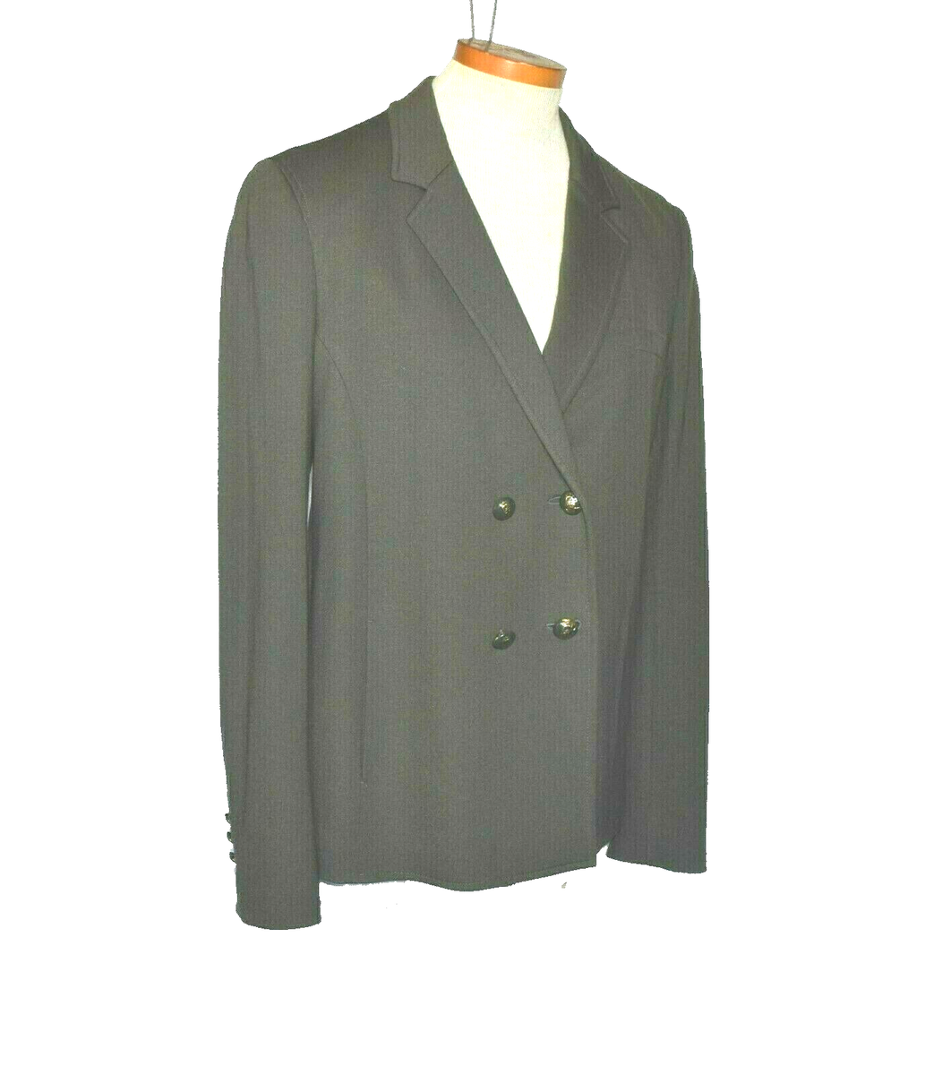 MASSIMO DUTTI WOMEN Olive Green BLAZER/JACKET EUR 44, USA 12