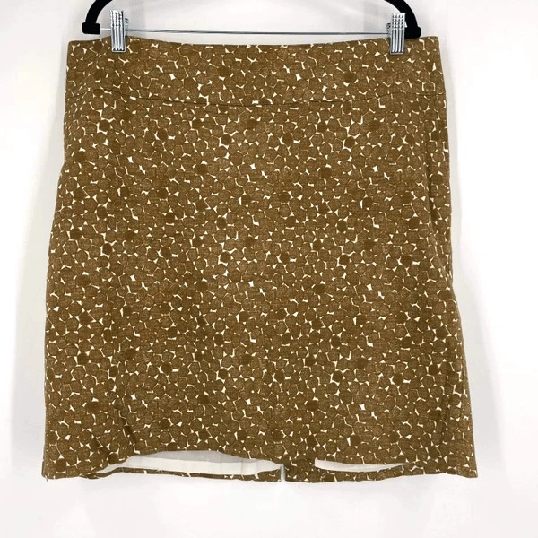 Falda Merona Target Cremallera Lateral Geométrica Nuetral Línea A Talla 16 Foto 2 de 4