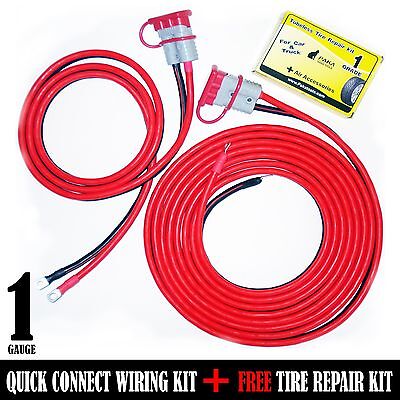 1 GAUGE 24 FT & 8 FT UNIVERSAL QUICK CONNECT WIRING KIT, TRAILER