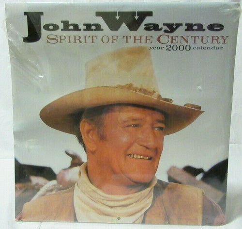 JOHN WAYNE YEAR 2000 CALENDAR "SPIRIT OF THE CENTURY"