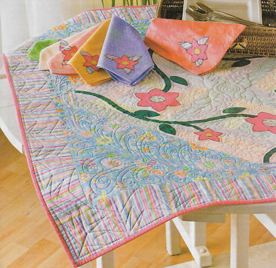 Picnic Time Table Topper & Napkins quilting pattern instructions