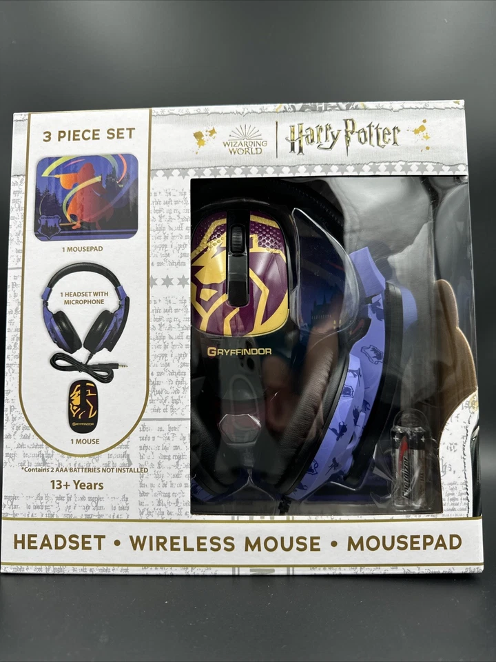 CultureFly Harry Potter Wired Keyboard, Wired Headset, Wireless Mouse, Mouse Pad - Image 2 of 4