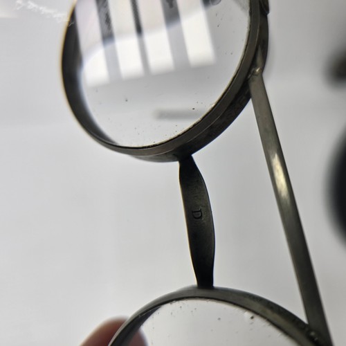Antique Kings Safety Goggles Saniglas Wire Rim Mesh Steampunk W/ Aluminum Case - Picture 7 of 12