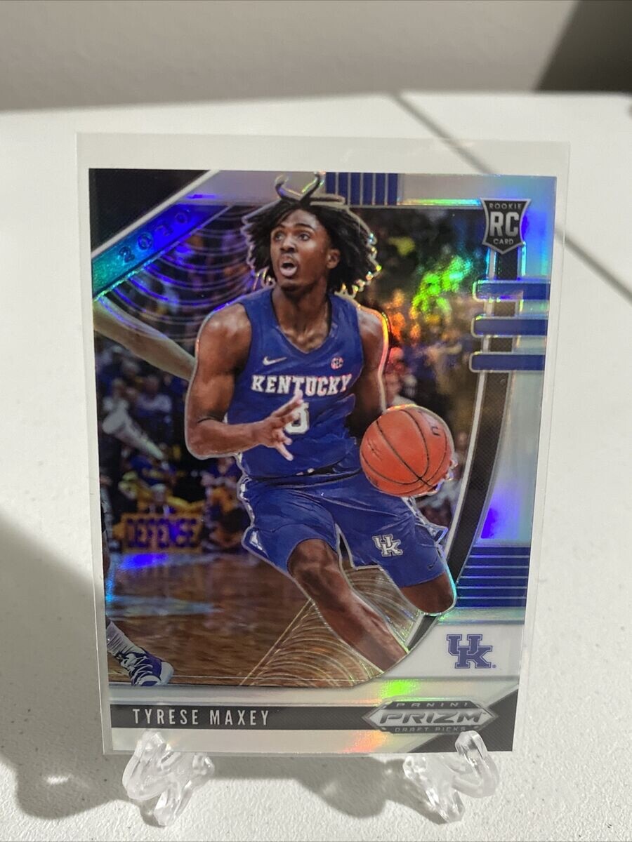 2020-21 Panini Prizm Draft Picks - Silver Prizm #54 Tyrese Maxey (RC)