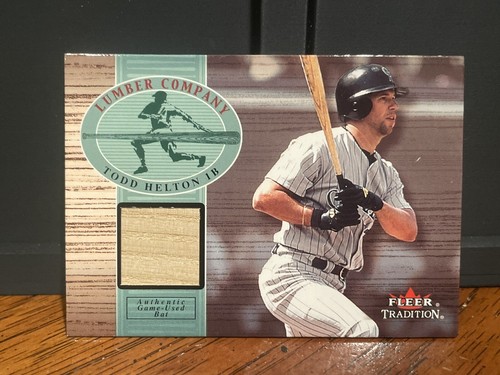 Todd Helton 2002 Fleer Traditional Lumber Company Game Used Bat Rockies 3276