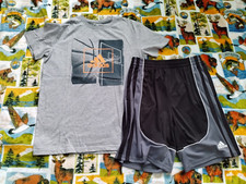 adidas Kids Lot 2 PCS BASKETBALL Outfit Tee T-Shirt Shorts Size XL Youth Boys