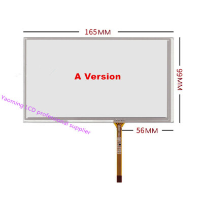 7'' Resistive Touch Digitizer Screen Glass For HSD070IDW1 AT070TN94 AT070TN92/90