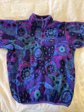 Vintage REI Kids 1/4 Zip Polartec Fleece Pullover Made in USA L 10/12 Nice!