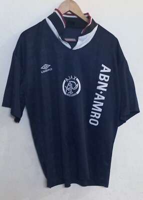 Ajax Amsterdam Home Shirt Umbro Vintage Football Jersey 90s L | eBay