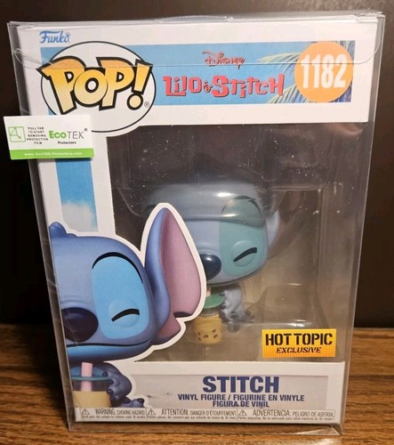 Funko Pop Lilo & Stitch Stitch With Boba 1182 Hot Topic Exclusive With Protector