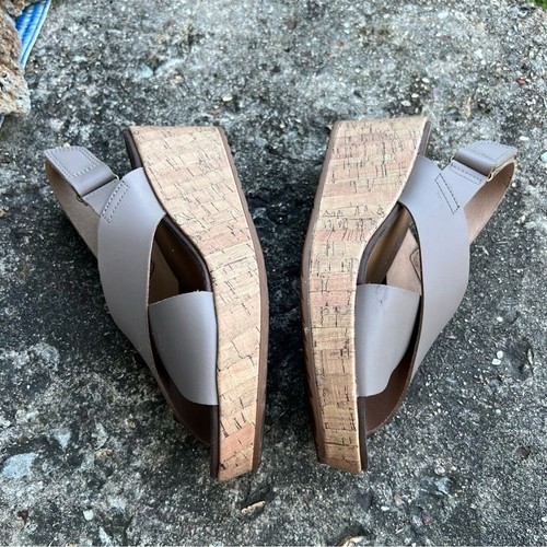 Clarks Collection Damen-Plateausandalen Keilabsatz Größe 8 kreuz und quer - Bild 4 von 7