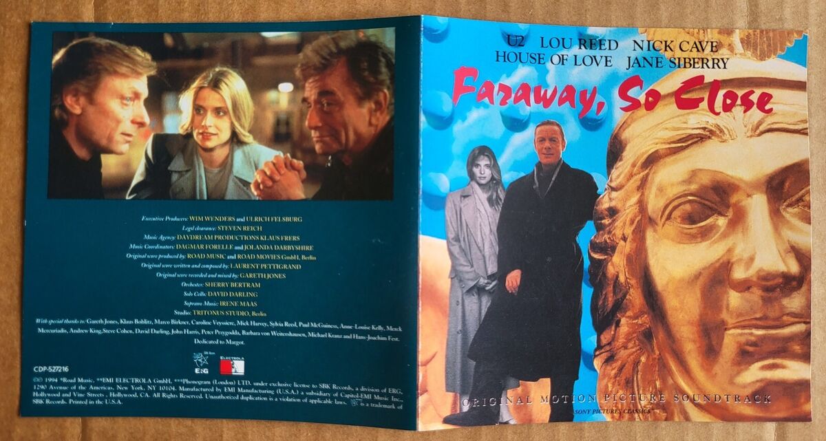 Faraway, So Close! Movie Soundtrack US CD Near Mint U2 w Faraway, So Close! Movie Soundtrack US CD Near Mint U2 w