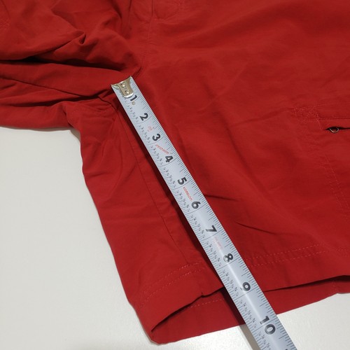LL BEAN Men's Vintage Swim Shorts Belted Cargo Trunks 6 Pockets Red SIZE XXL - Picture 9 of 10