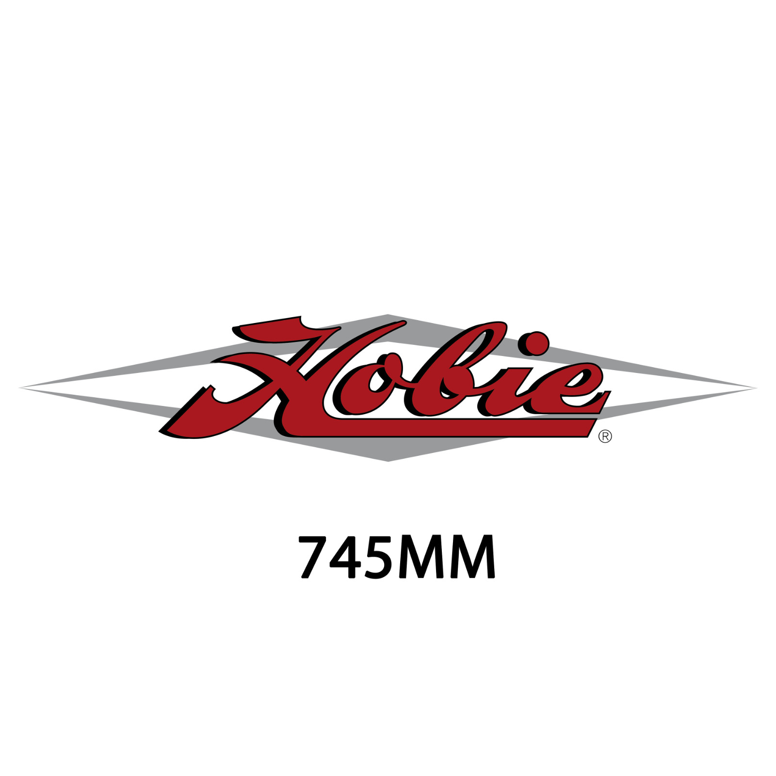 Decal Hobie Cat logo rouge 29 pouces en vinyle pour personnaliser votre remorque de voile