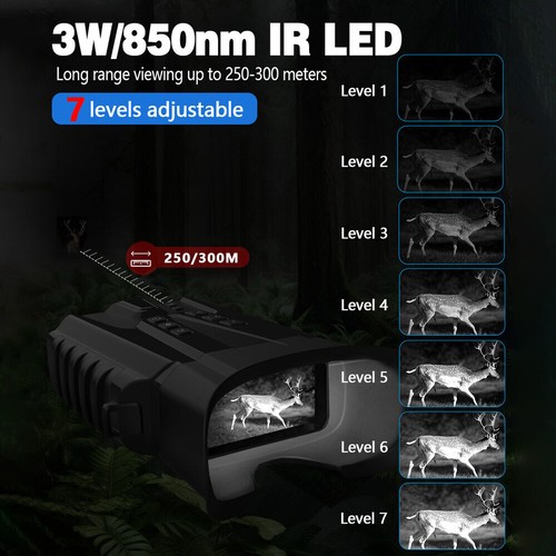 2.5K Night Vision 8X Binoculars Infrared Digital Goggles 3'' IPS Screen Hunting - Picture 16 of 56