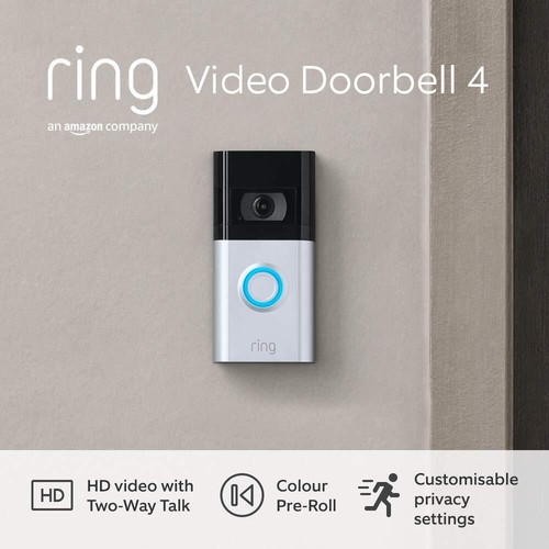 RING VIDEO DOORBELL 4 FULL HD 1080P WIFI CAMERA MOTION PRE-ROLL SECURITY - NEW - Picture 2 of 10