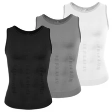Shapertop Male Shaper Tank, Men Tummy Control Gynecomastia Compression Tank Top