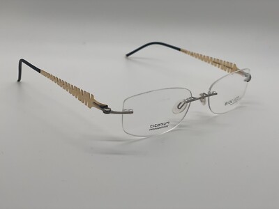 BIOEYES X13 COL. 154 GOLD AUTHENTIC EYEGLASSES 52-17-145mm  Comes w/ Full Set