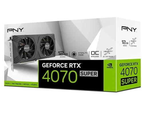 PNY GeForce RTX™ 4070 SUPER 12GB OC DF NVIDIA GeForce RTX 4070 SUPER GDDR6X