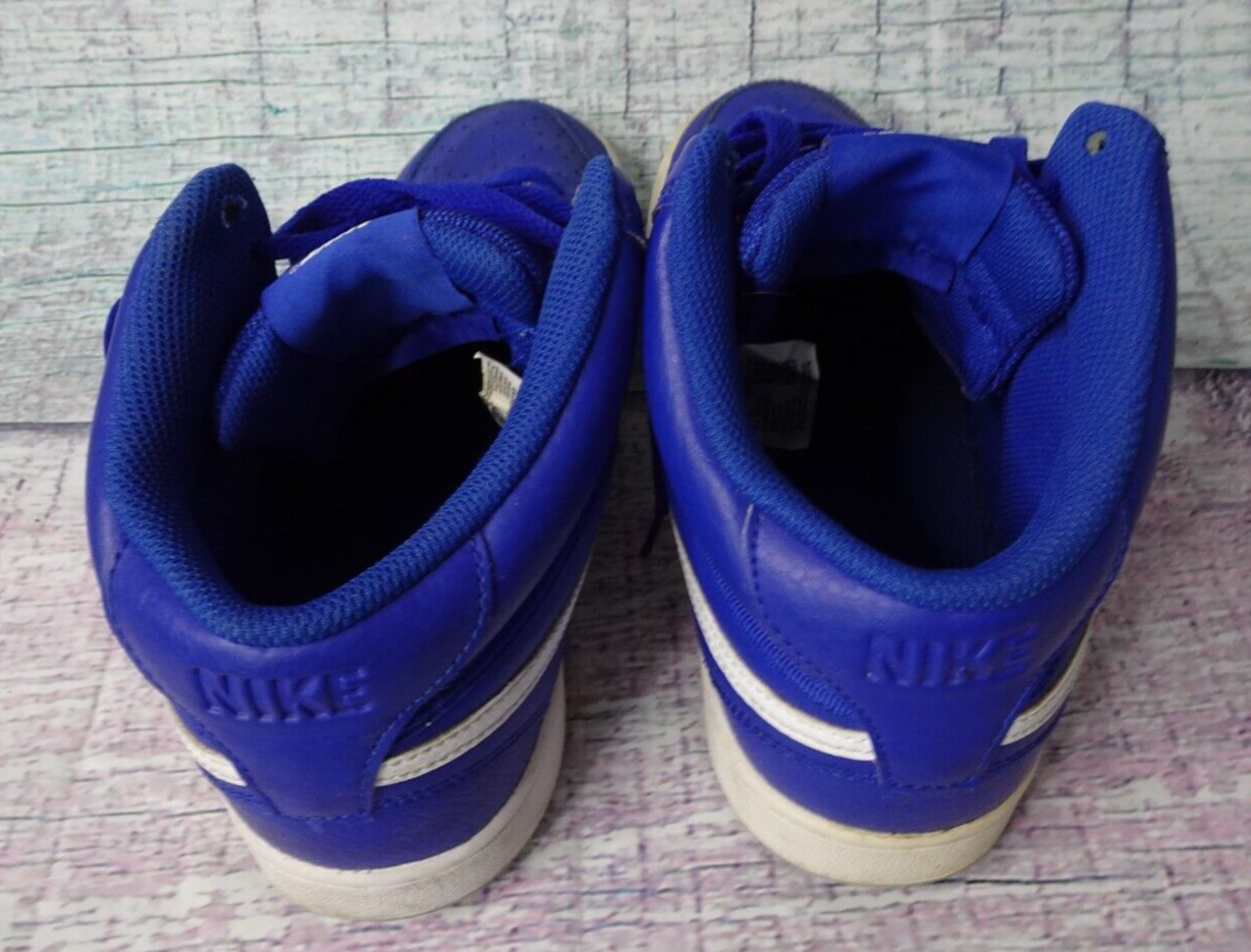 Nike Mens Court Vision Mid CD5466400 Blue Leather Ba… Gem