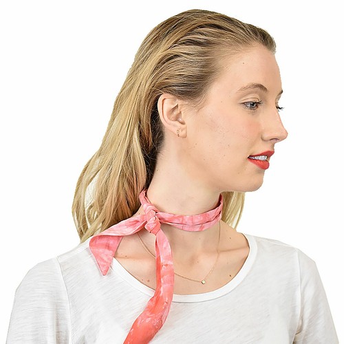 Women's Retro Vintage Versatile Neckerchief Head Scarf Hair Tie Sash Scrunchie - Picture 47 of 66