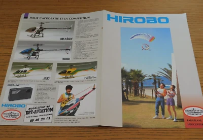 catalogue MODELISME pieces HIROBO HELICOPTERE paraplane cobra BELL lama RC PARTS - Photo 1/4