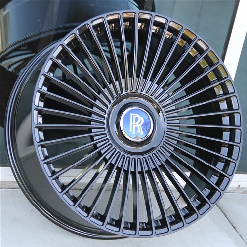 (4)SET 24" 24X10 5X112/5X120 ET+20MM FLOW FORGED WHEELS FIT ROLLS ROYCE PHANTOM