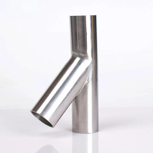 304 Stainless Steel Y Shape Exhaust Pipe Y-Piece Tube Polished Y Pipe 19mm-51mm+ - Picture 2 of 6