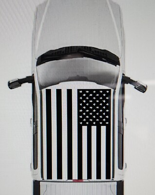 #ad LARGE AMERICAN FLAG vinyl decal graphics on ROOF your truck or car $81.65
