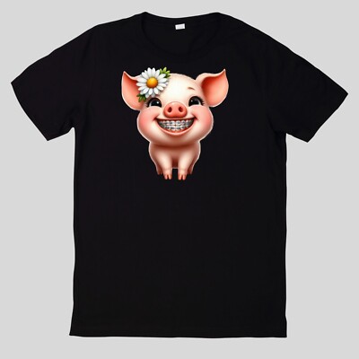 Funny Animals T-Shirt With Braces Cotton Fun Fun Sayings Funny Cartoon