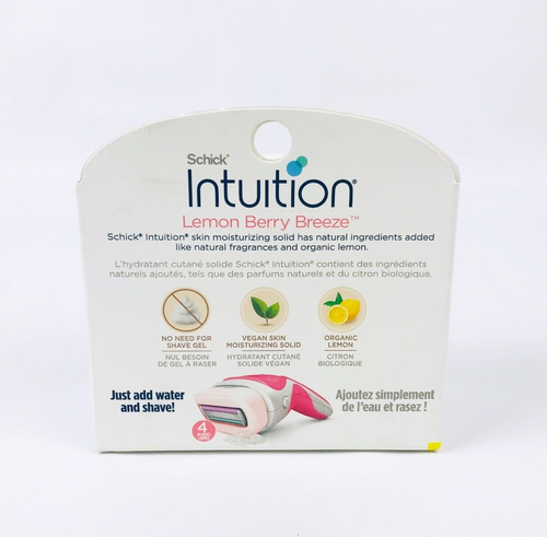 Schick Intuition Lemon Berry Breeze 4 Blade Razor Refill Cartridges - 6 Ct - Picture 2 of 2