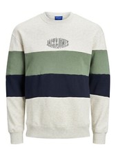 JACK  JONES COLOUR BLOCK SWEATSHIRT MENS SIZE L LARGE NEW